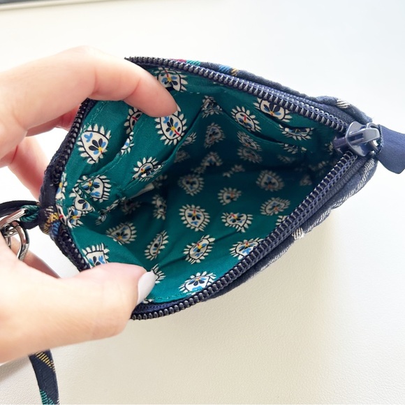 NEW Vera Bradley Scottie Dog Plaid Clip & Zip Mini Pouch Cotton - Picture 2 of 7